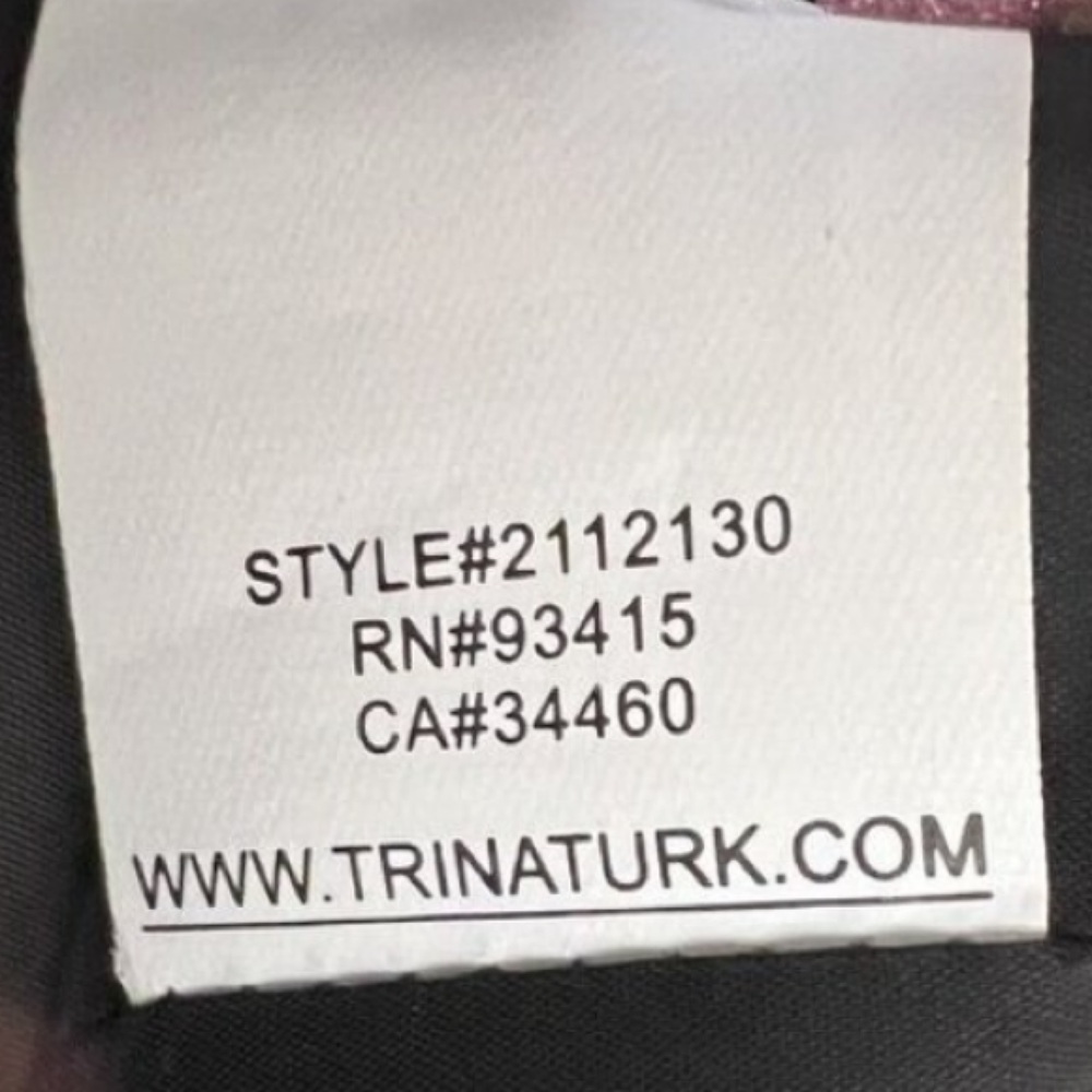 Trina Turk Black Mini Dress with Colorful beaded and embroidered Sleeves size 4 - Picture 4 of 5